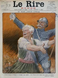 David Lloyd George e Petain, illustrazione di copertina da 